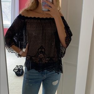 Kendall + Kylie Off the Shoulders Top